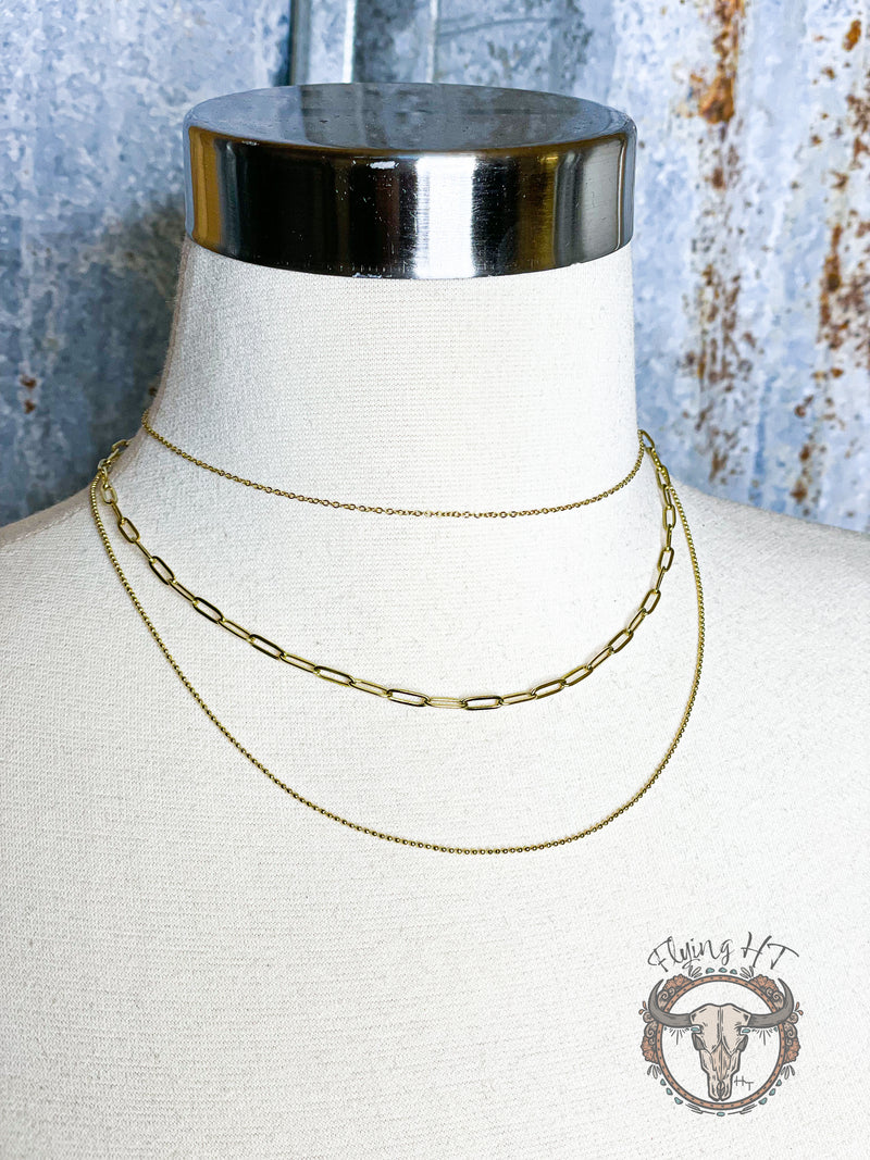 Charleston Chain Layered Necklace