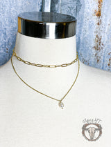 Treasured Stack Pearl Chain Necklace